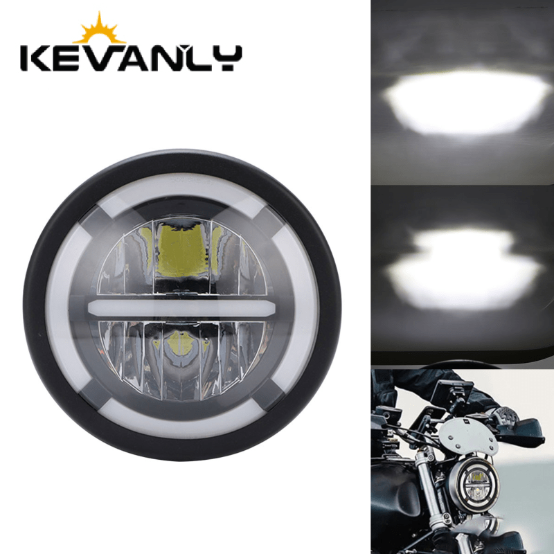 Universal Motorcycle Led Headlight Projector - Farol LED universal de 7 polegadas