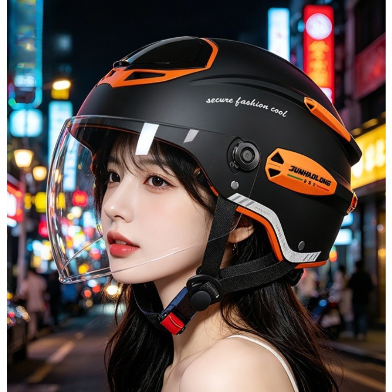 Capacete de Motocicleta Vintag - Dual Visor Motorcycle Racing Helmet avaliação e preço