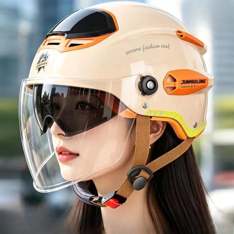 Capacete de Motocicleta Vintag - Dual Visor Motorcycle Racing Helmet avaliação e preço