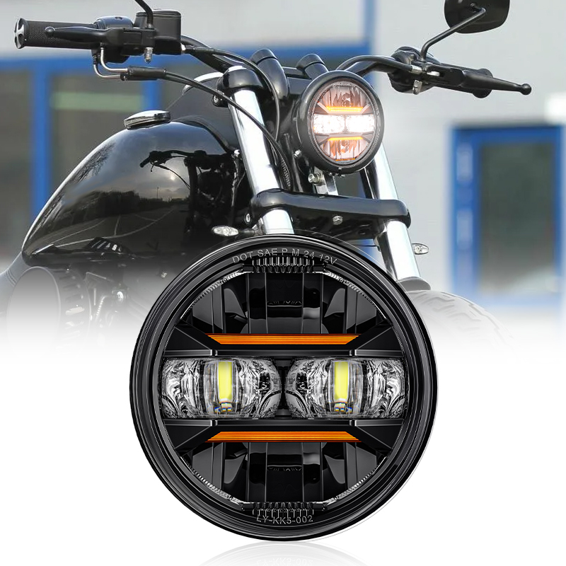 Universal carro motocicleta 5. - Universal Motorcycle Led Headlight Projector avaliação e preço