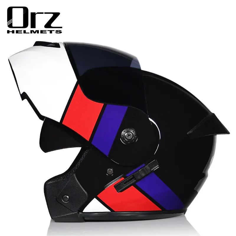 Orz901 lente dupla rosto cheio - Dual Visor Motorcycle Racing Helmet avaliação e preço