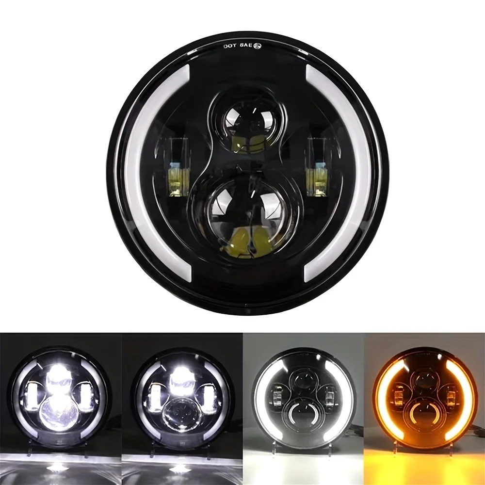TCYATO 50W, farol LED de 7 pol - Universal Motorcycle Led Headlight Projector avaliação e preço