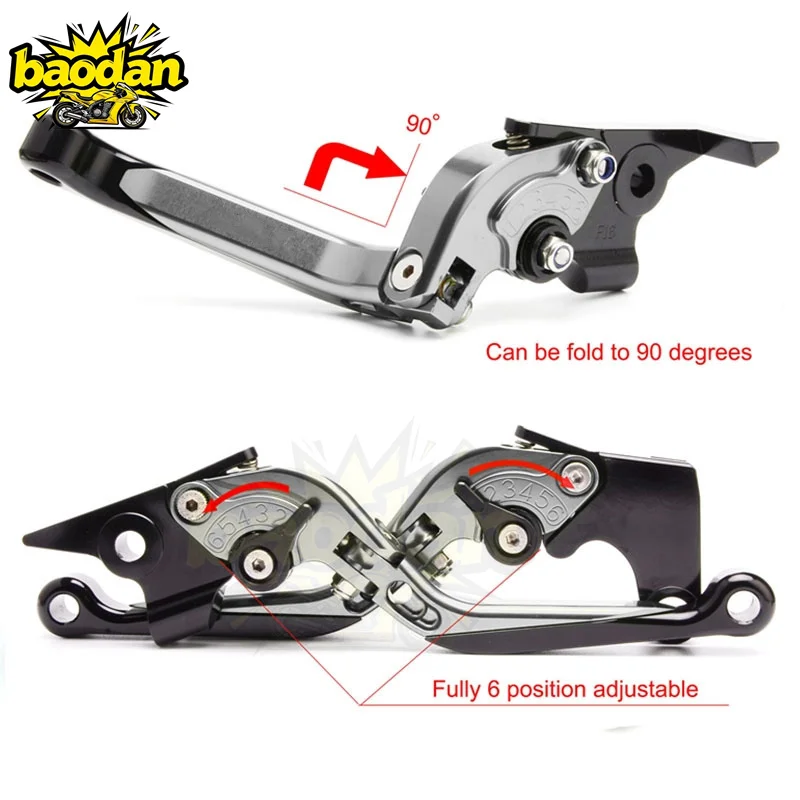 Compatível com Tenere 700/Worl - Cnc Aluminum Adjustable Brake Clutch Levers avaliação e preço